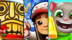 Temple Run 2 🎅 WINTER TOYLAND! Vs Subway Surfers 🎄 NORTH POLE! Vs Talking Tom Gold Run 🎄