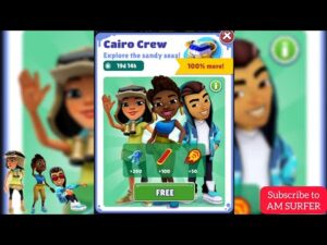 UNLOCKING CAIRO CREW FOR FREE SUBWAY SURFERS WORLD TOUR CAIRO 2022 JASMINE ZURI & KAREEM