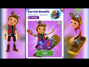 UNLOCKING ZURICH BUNDLE FOR FREE IN SUBWAY SURFERS WORLD TOUR CAIRO 2022