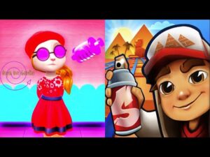 iGameBox🥰SUBWAY SURFERS CARIO JAKE Vs.ANGELA 2 VACCINATION #186