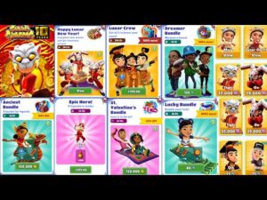ALL UPCOMING BUNDLE OF SUBWAY SURFERS LUNAR NEW YEAR 2022 BY TIME TRAVEL WITH THEIR DATES NEW UPDATE