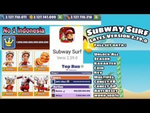 Hack Subway Surf 2.29.0 Full Set Data Mod 2022 Lates Version Unlock All Character Limited Edition