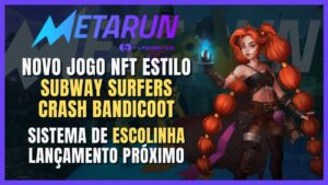 Metarun - Novo jogo NFT para celular com ESCOLINHA | estilo Subway Surfers e Crash Bandicoot