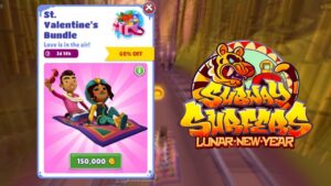 SUBWAY SURFERS LUNAR NEW YEAR | ST. VALENTINE'S BUNDLE GAMEPLAY!