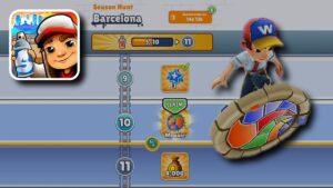 SUBWAY SURFERS SEASON HUNT REWARD MOSAIC BARCELONA BOARD