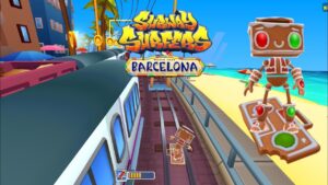 SUBWAY SURFERS WORLD TOUR BARCELONA 2022 GAMEPLAY WITH GUNGERBOT & GINGERBOOM FULL SCREEN GAMEPLAY