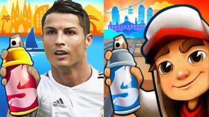 Subway Surfers Barcelona 2022 Spike vs Cristiano Ronaldo Subway Run Rush Endless Runner Gameplay HD