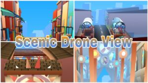 Subway Surfers Barcelona Scenic Drone View