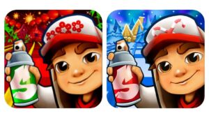 Subway Surfers Lunar New Year Traveling to Houston vs North Pole Traveling to St. Petersburg
