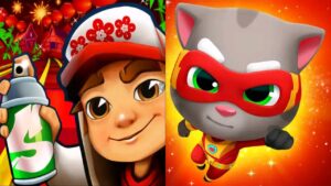 Subway Surfers VS Talking Tom Hero Dash Gameplay 2022