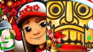 Subway Surfers World 🐯LUNAR NEW YEAR 2022! VERSUS Temple Run 2 🎅 WINTER TOYLAND 2021 Map!