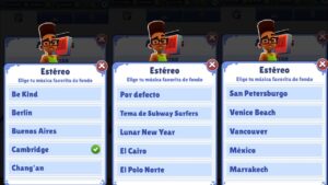 como activar todas las músicas de Subway Surfers versión 2.29.0