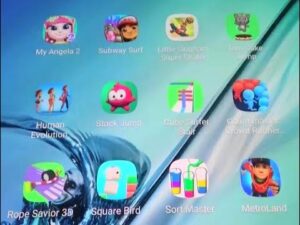 My Angela 2, Subway Surfers, Square Bird, Stack Jump, Cube Surfer, Sort Master, Metro Land etc