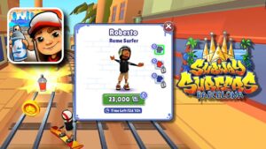 SUBWAY SURFERS BARCELONA 2022 ROBERTO ROME SURFER UNLOCKED WITH EVENT COINS