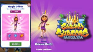SUBWAY SURFERS BARCELONA | UNLOCKING JIA UNICORN OUTFIT