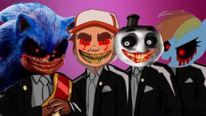 Sonic.EXE & Subway Surfers.EXE & Thomas The Train.EXE & My Little Pony.EXE - Coffin Dance Astronomia