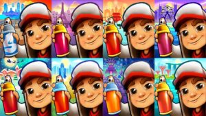 Subway Surfers 2022 Barcelona VS Paris Beijing Chicago Houston Mexico Singapore