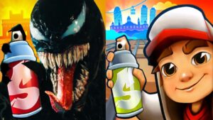 Subway Surfers Barcelona 2022 Dino vs Venom Hero Run Gameplay HD
