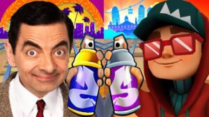 Subway Surfers Barcelona 2022 Festive Jake vs Mr Bean Subway Run Gameplay HD