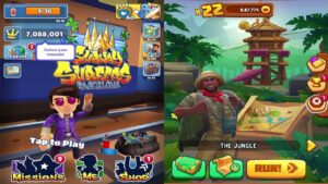 Subway Surfers: Barcelona! VS Jumanji: Epic Run! Walkthrough