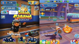 Subway Surfers: Barcelona! VS Subway Princess Runner! Walkthrough