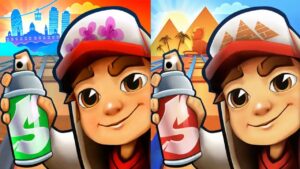 Subway Surfers Cairo 2022 Jake vs Subway Surfers Barcelona 2022 Jake Gameplay HD