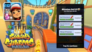 Subway Surfers Complete 3 Missions in One Run Barcelona 2022