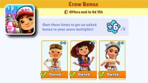 Subway Surfers Crew Bonus - Mala Vancouver 2022