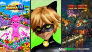 Subway Surfers 🇪🇸UPDATE: BARCELONA Vs Miraculous Ladybug & Cat Noi‪r 🐞Temple Run 2 🏮Lantern Festival