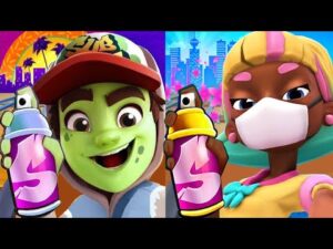Subway Surfers Vancouver 2022 Pink vs 3D Zombie Jake Jungle Adventure Gameplay HD