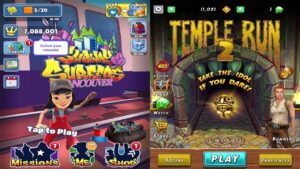 Subway Surfers: Vancouver! VS Temple Run 2! Walkthrough