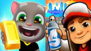 Subway Surfers vs Talking Tom Gold Run Gameplay 2022