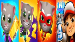Subway Surfers vs Talking Tom Gold Run | Talking Tom Hero Dash vs Gold Run 2 Gameplay 2022