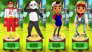 Tag with Ryan vs Subway Surfers Barcelona World Tour - All Characters Unlocked All Boards - Gameplay