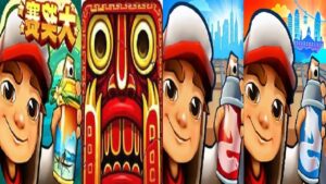 Temple Run 2 chinese version 2021 VS Subway Surfers Berlin  2021 VS Barcelona 2022  Gameplay