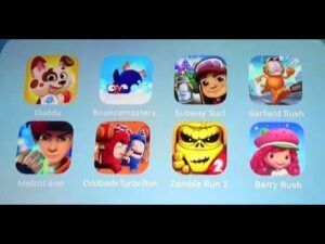 Duddu, Bounce Masters, Subway Surfers, Garfield rush, Metro Land, odd Bods turbo Run and More