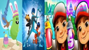 Dumb Ways to Dash VS Subway Surfers 2020 Iceland VS  Oxford 2022 VS Miraculous Ladybug & Cat Noir