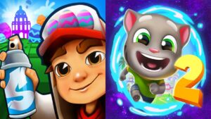 FUN! FUN! FUN! JAKE GOLD RUN - SUBWAY SURFERS OXFORD 2022 VS TALKING TOM GOLD RUN 2