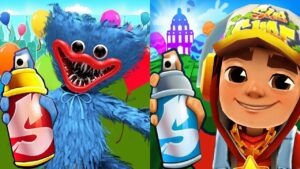 Subway Surfers Oxford 2022 Jake Star Outfit vs Huggy Wuggy Run Gameplay HD