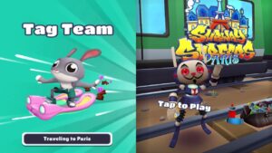 Subway Surfers: Oxford! - Tag Team Paris - Gameplay