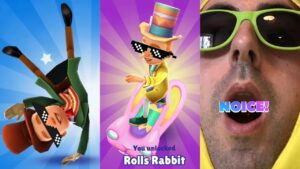 Subway Surfers Rolls Rabbit Unlocking Reaction and Rap Song