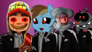 Subway Surfers.EXE & My Little Pony.EXE & Squidward.EXE & Om Nom.EXE - Coffin Dance Astronomia