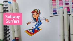 Subway surfers 💜 drawing : tutorial #shorts