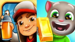Subway surfers vs Tom x el oro - Juegos de carreras gratis.
