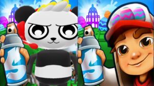 Tag with Ryan Combo Panda Runner vs Subway Surfers World Tour - Run Gameplay