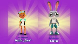Unlocking Kim Dive Outfit & George Subway Surfers Oxford