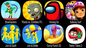 Bowmasters,Plants vs Zombies Free,Among Us,Subway Surf,Join And Clash,Join And Strike,Curvy Punch 3D