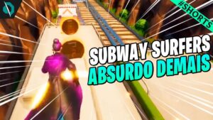 NOVA MELHOR versão do SUBWAY SURFERS no Fortnite 🤯 (INSANA DE TÃO PERFEITA!) #shorts