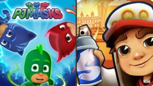 PJ Masks: Super City Run!  VS Subway Surfers 🏎 MONACO 2022!