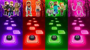 Roblox Team - Subway Surfers Team - Minecraft Team - Mommy Long Legs | Tiles Hop EDM Rush